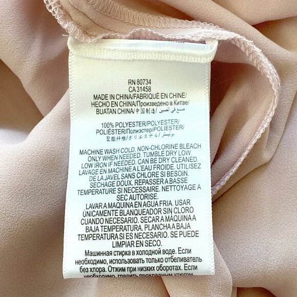 NWT BCBG MAXAZRIA Sleeveless Chiffon Dress Shift Dusty Rose - Picture 9 of 12